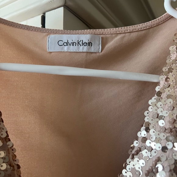 Calvin Klein Sequin Cowl Neck Top - Picture 4 of 4